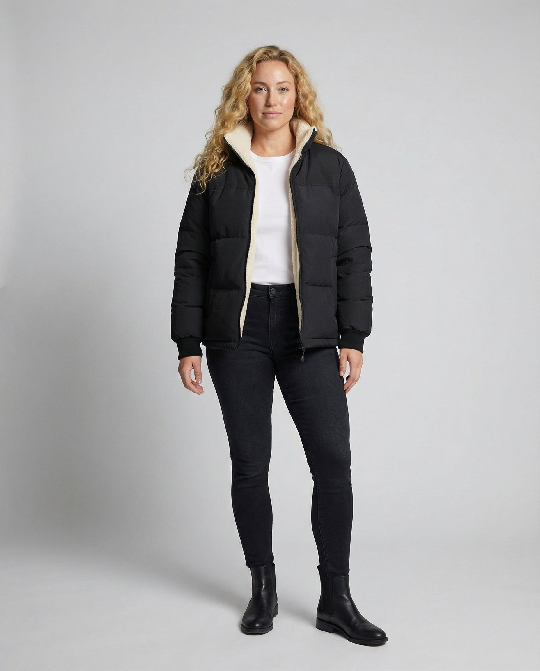 Gefütterte Damen Steppjacke Winter | R&B