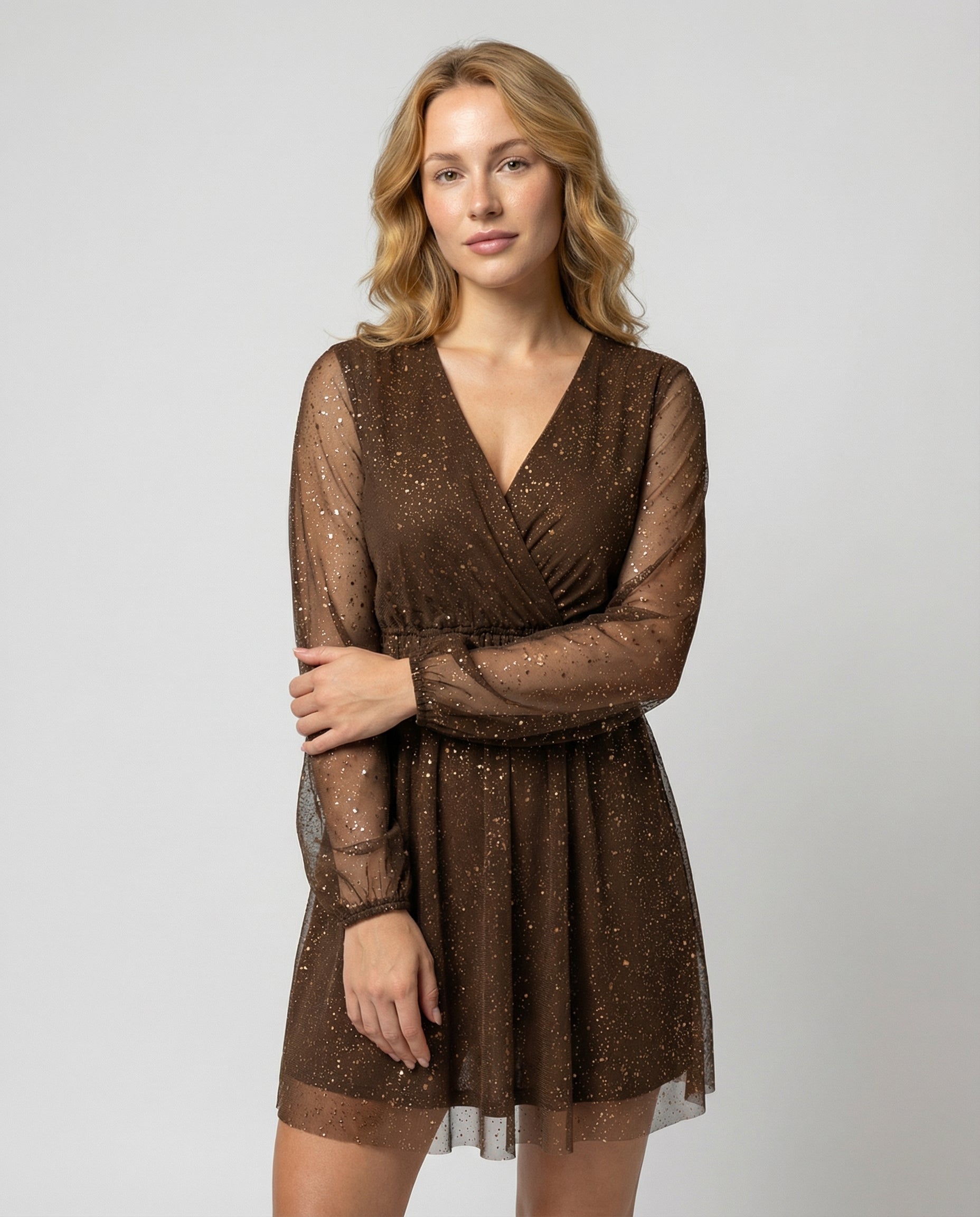 Schimmerndes Cocktailkleid Damen | R&B