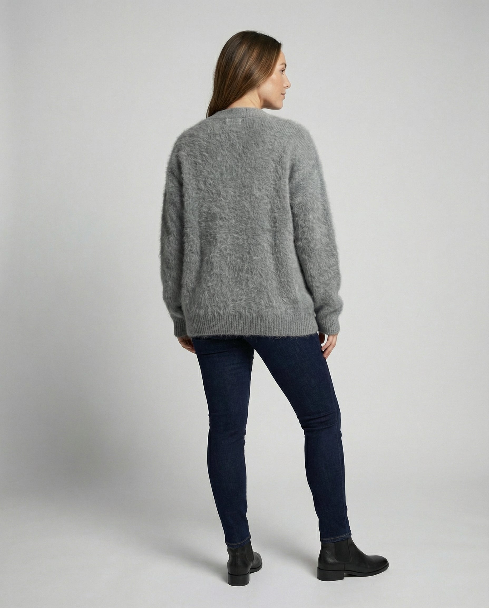 Kuschelige Mohair Strickjacke Damen | R&B