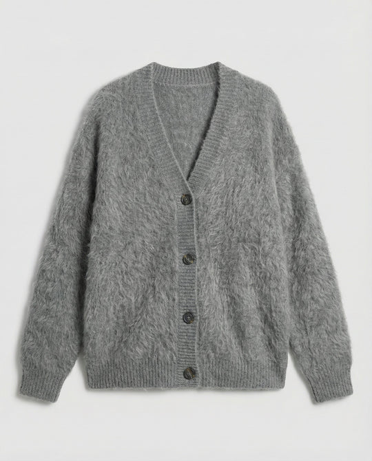 Kuschelige Mohair Strickjacke Damen | R&B