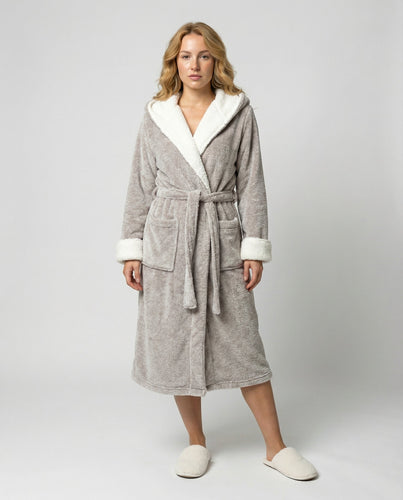 Kuscheliger Fleece Morgenmantel Damen | R&B