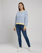 Boxy Sweatshirt Damen Gestreift | R&B