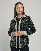 Glitzernde Damen Paillettenbluse | R&B
