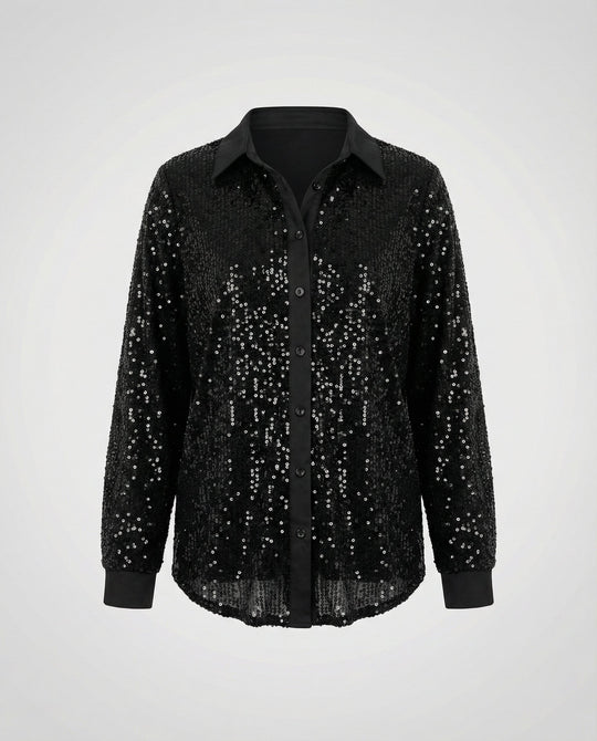 Glitzernde Damen Paillettenbluse | R&B
