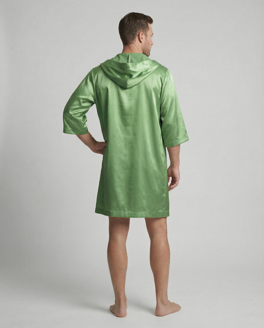 Herren Satin Bademantel R&B