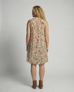 R&B | Damen Floral Mini Kleid Ohne Ärmel