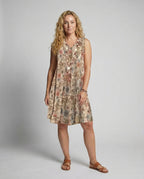 R&B | Damen Floral Mini Kleid Ohne Ärmel