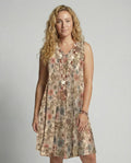 R&B | Damen Floral Mini Kleid Ohne Ärmel