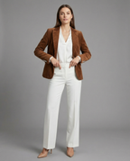 Damen Cordblazer mit Reverskragen