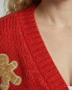 Damen Strickjacke mit verspielten Applikationen R&B