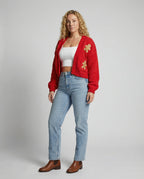Damen Strickjacke mit verspielten Applikationen R&B