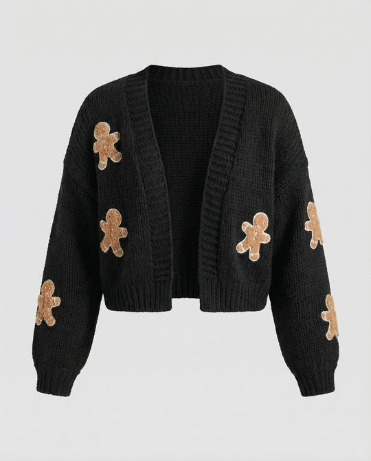 Damen Strickjacke mit verspielten Applikationen R&B