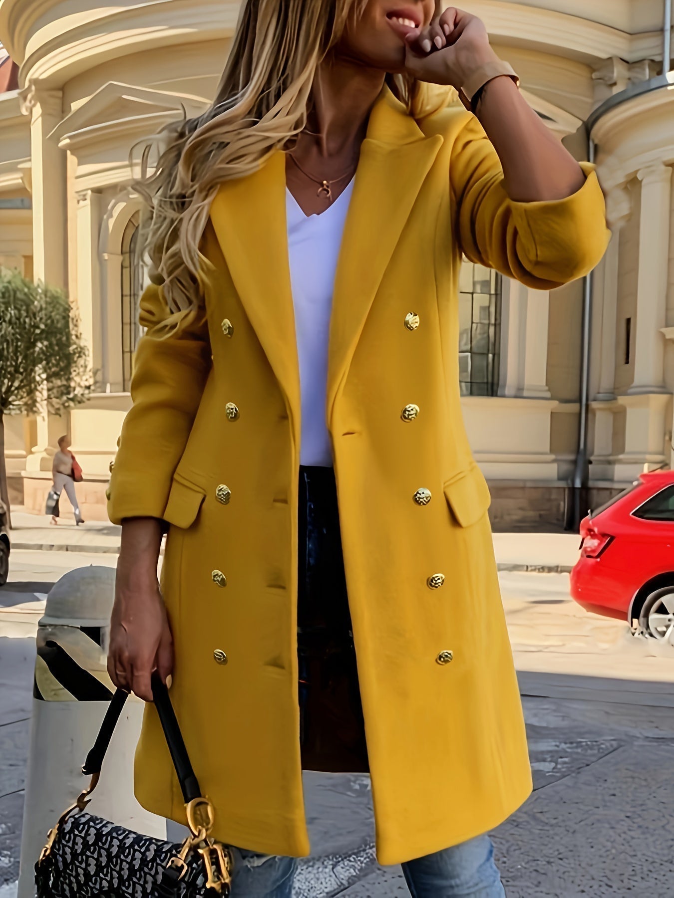 R&B | Mantel mit Kragen für Damen, Herbst & Winter