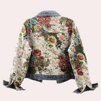R&B | Elegante Blumen Denimjacke für Damen für den Herbst