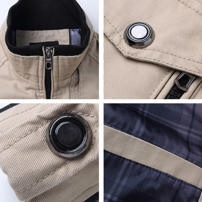 R&B | Übergangsjacke für Herren mit Reißverschluss und Brusttasche