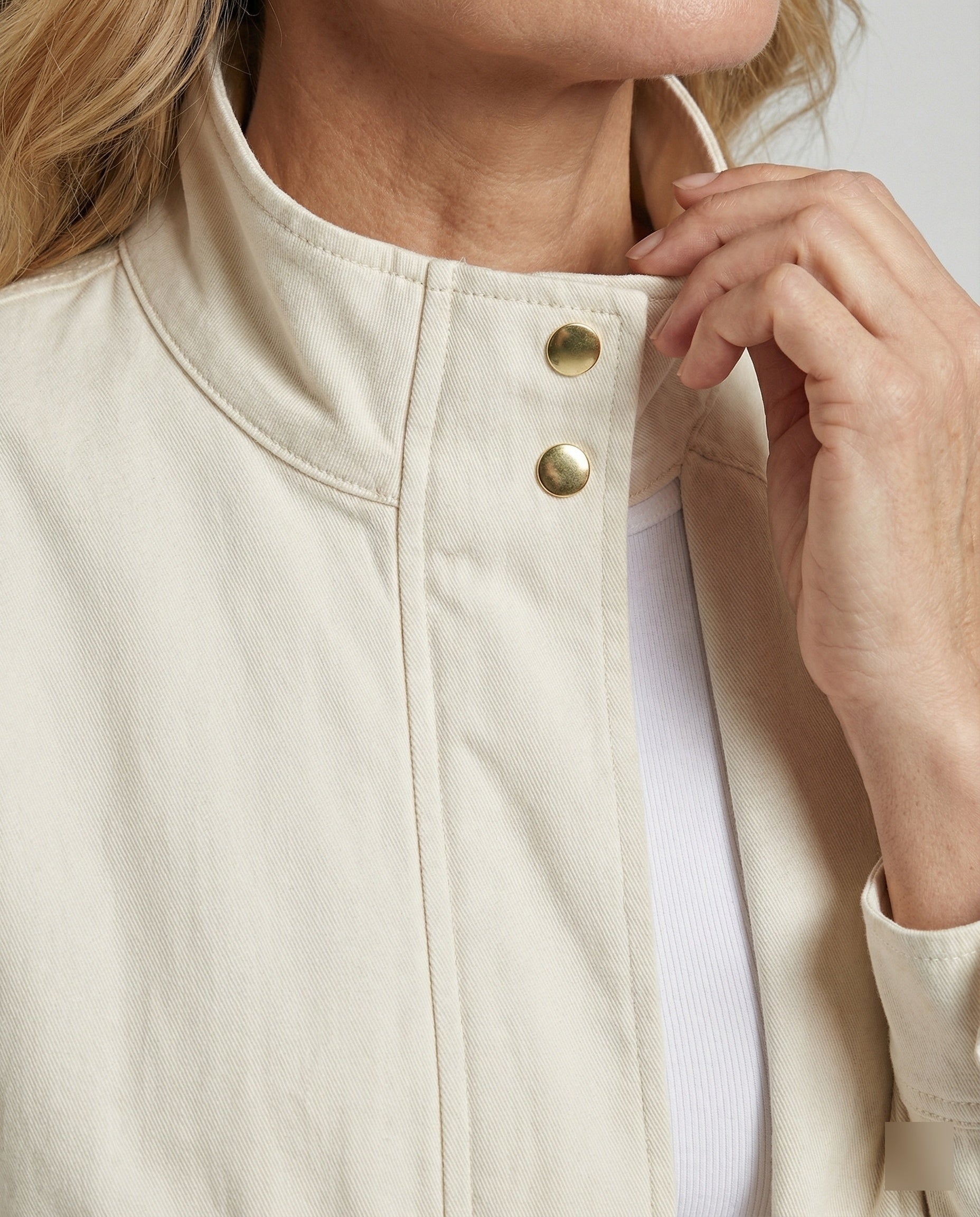 Damen Kurzjacke Trenchcoat mit Kordelzug Lockere Passform Frühling