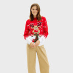 R&B | Rudolfs Weihnachts-Pullover Rot Damen