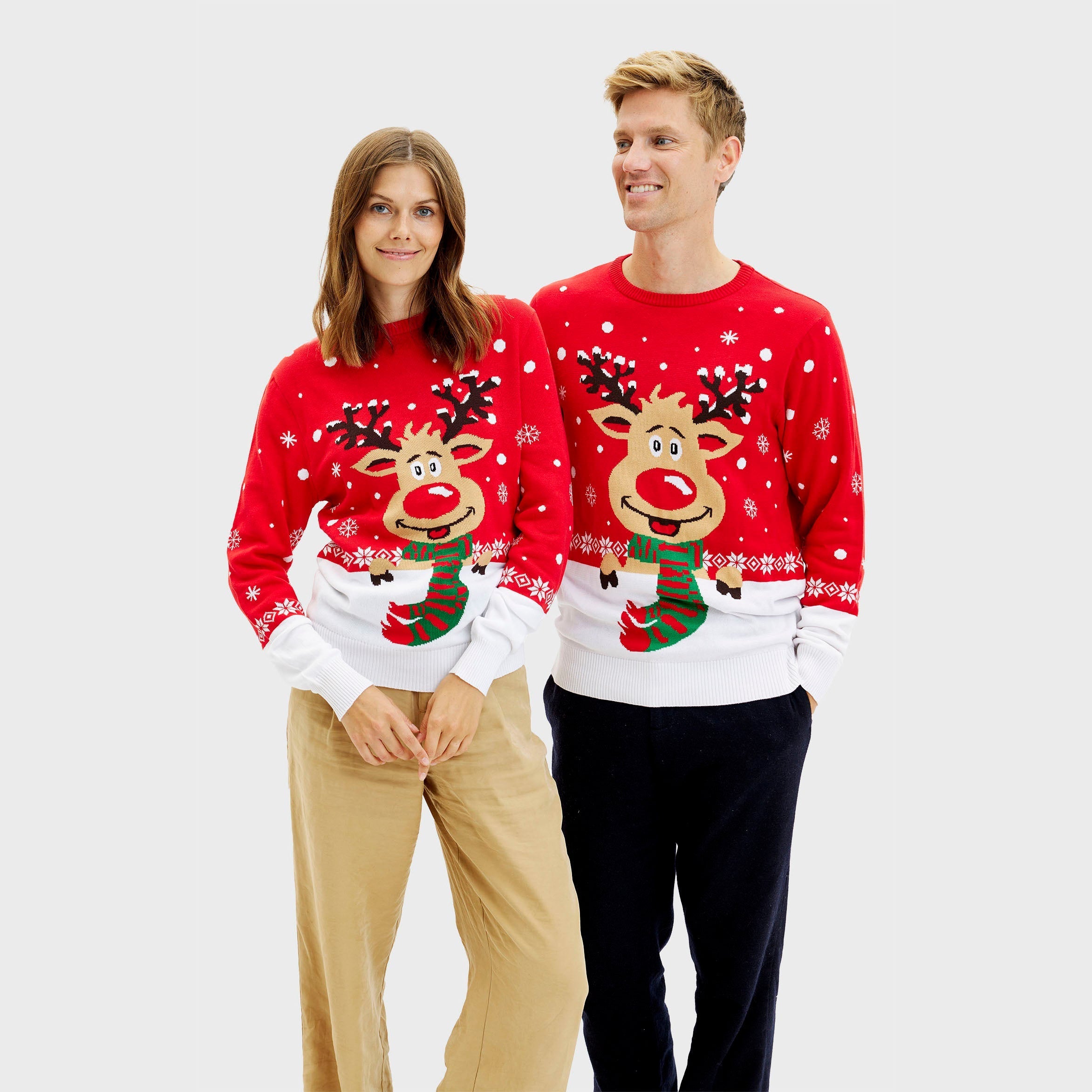 R&B | Rudolfs Weihnachts sweater rot Herren