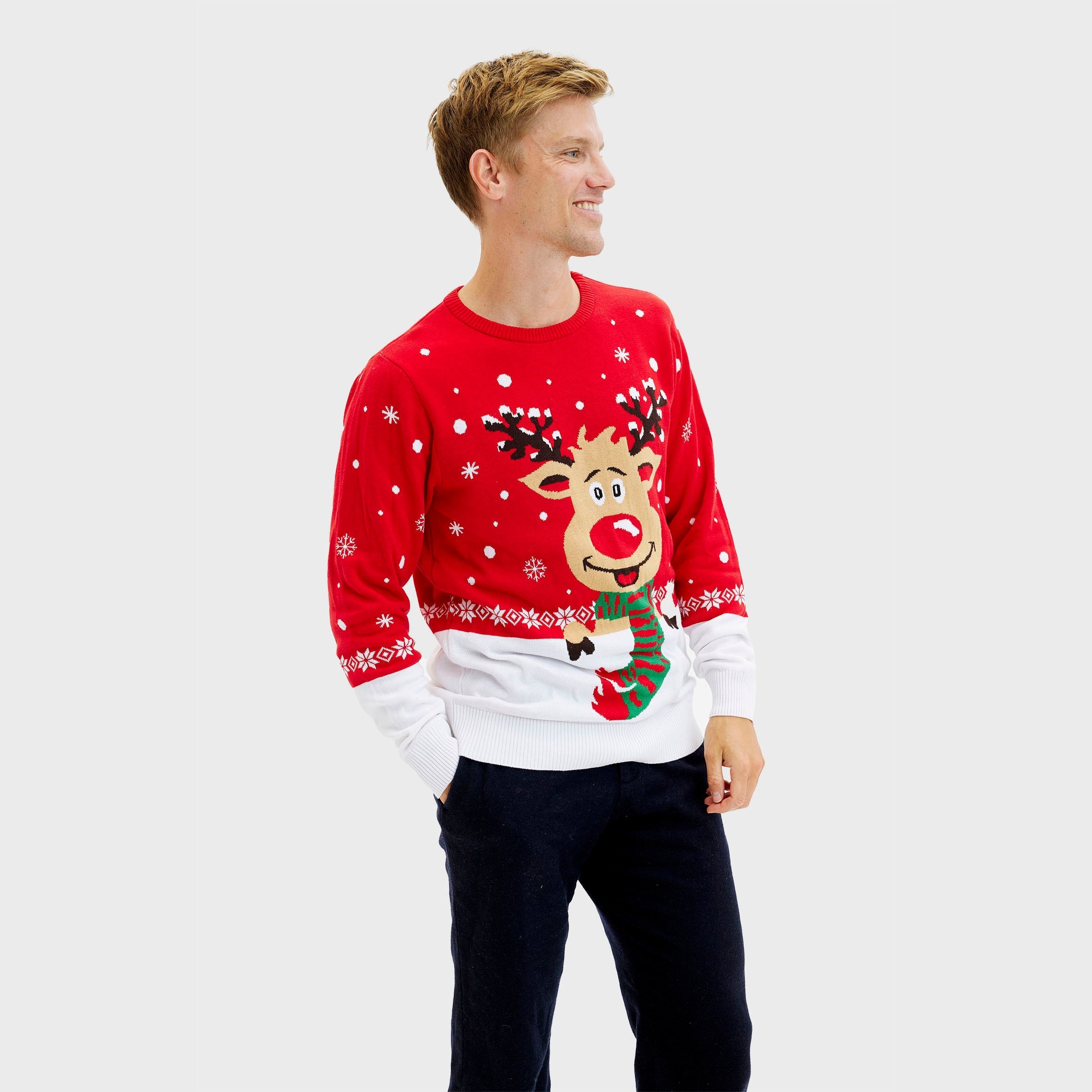 R&B | Rudolfs Weihnachts sweater rot Herren