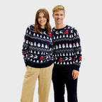 R&B | Der stilvolle Weihnachtspullover Navy Damen