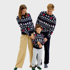 R&B | Der stilvolle Weihnachtspullover Navy Kinder