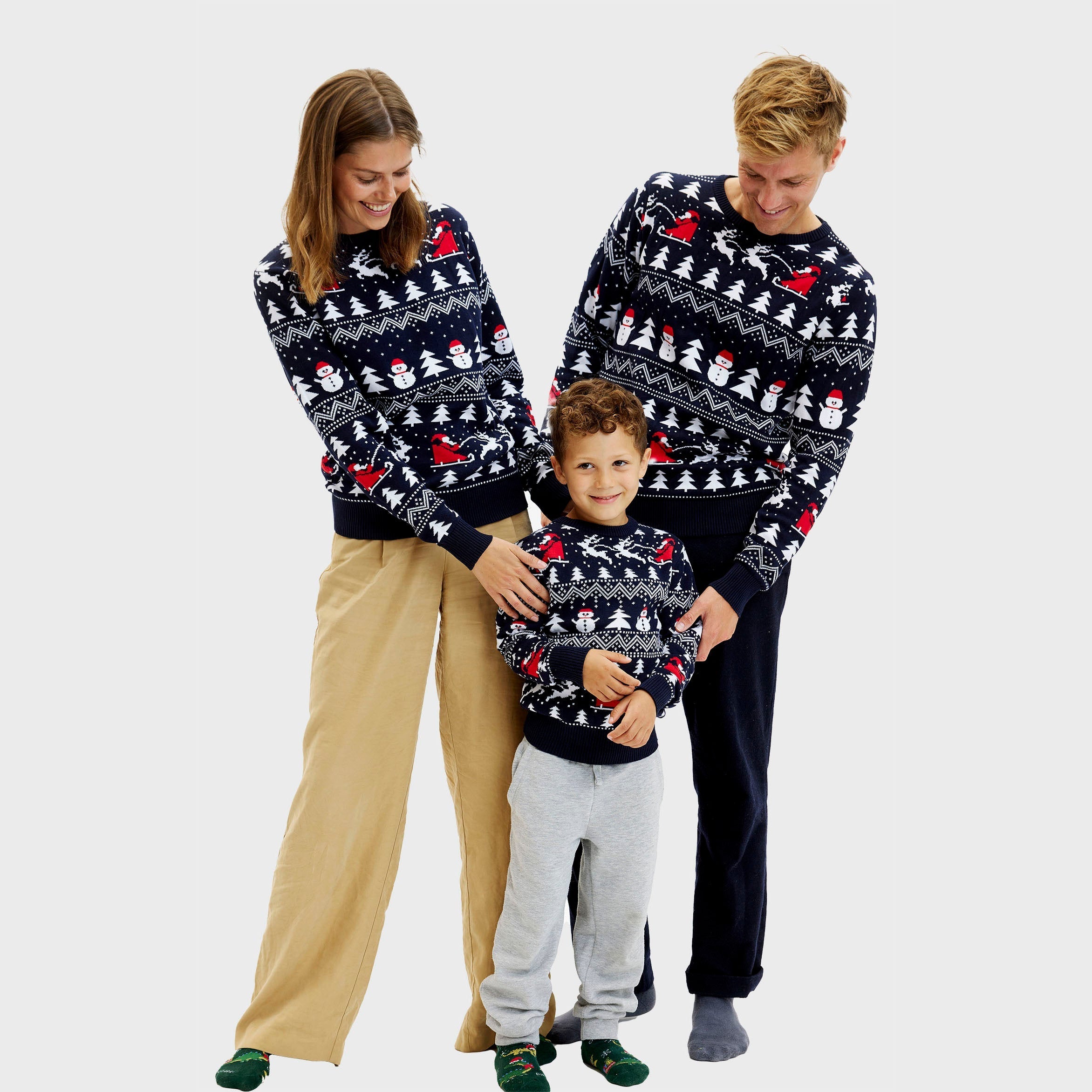 R&B | Der stilvolle Weihnachtspullover Navy Kinder