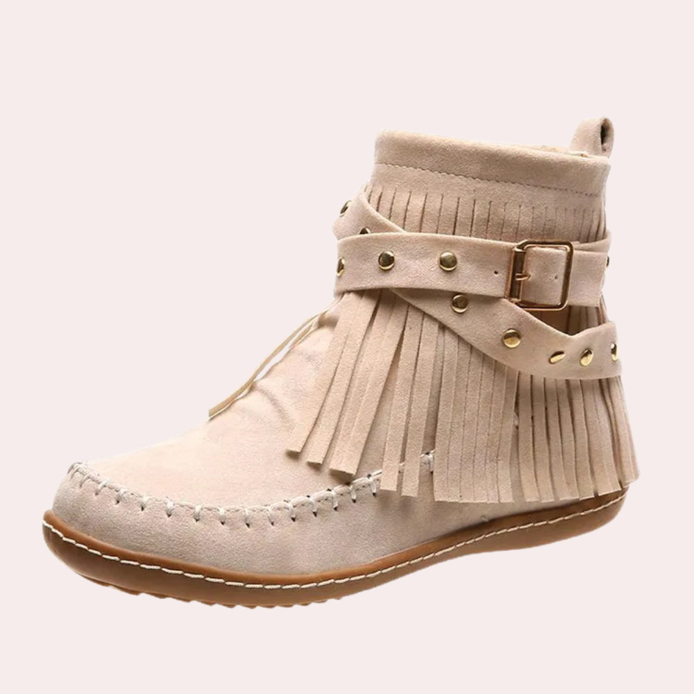 Zeitlose Quasten-Stiefeletten für Damen R&B
