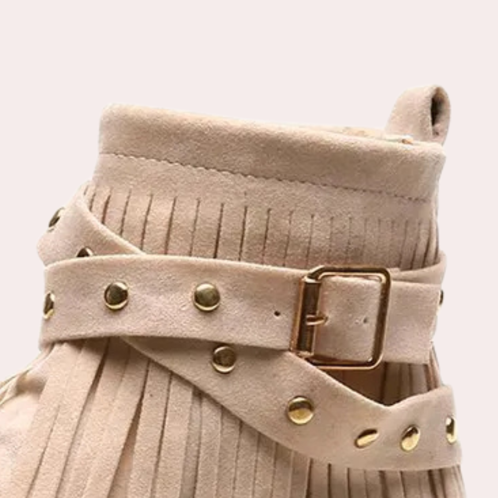 Zeitlose Quasten-Stiefeletten für Damen R&B