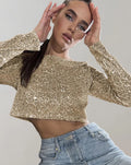 R&B | funkelndes crop-top für einen glamourösen auftritt