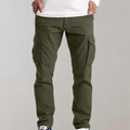 R&B | Cargo-Hose Baumwolle Normale Passform Gerade Beine Mehrere Taschen