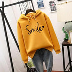 R&B Damen Hoodie mit Smile-Print und Kapuze