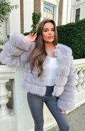 R&B | Kunstfell Puffermantel Kurze Plüsch Winterjacke