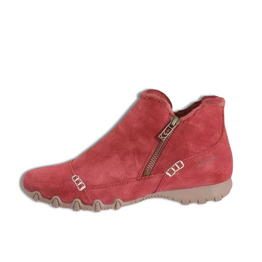 Warm gefütterte rutschfeste Reißverschluss-Stiefeletten R&B