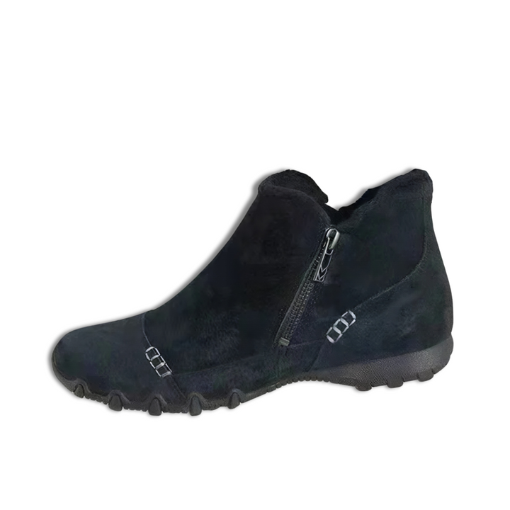 Warm gefütterte rutschfeste Reißverschluss-Stiefeletten R&B