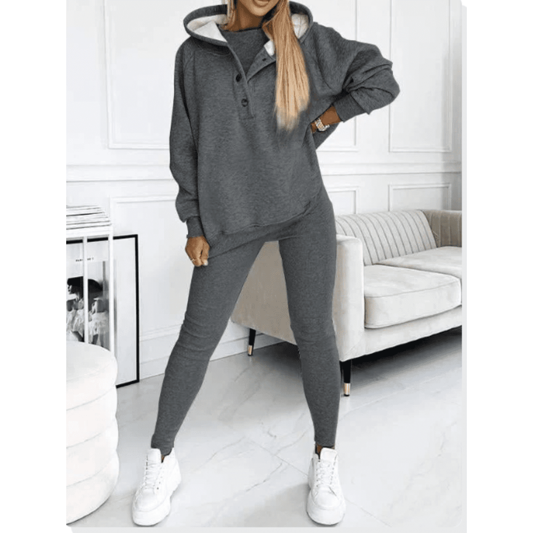 R&B | 3-Teiliges Outfit-Set Lässiger Moderner Stil Ideal für den Winter