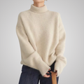 R&B | Strickpullover Hoher Kragen Oversize Passform