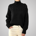 R&B | Strickpullover Hoher Kragen Geflochtenes Muster