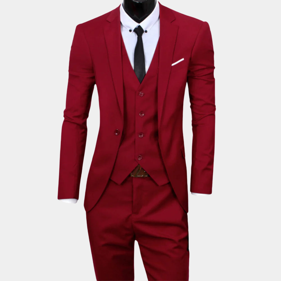 R&B | Herren Business Anzug 3-teilig – Sakko, Weste & Hose