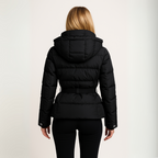 R&B | Frauen Puff-Jacke – mit Gürtel, Wasserabweisend