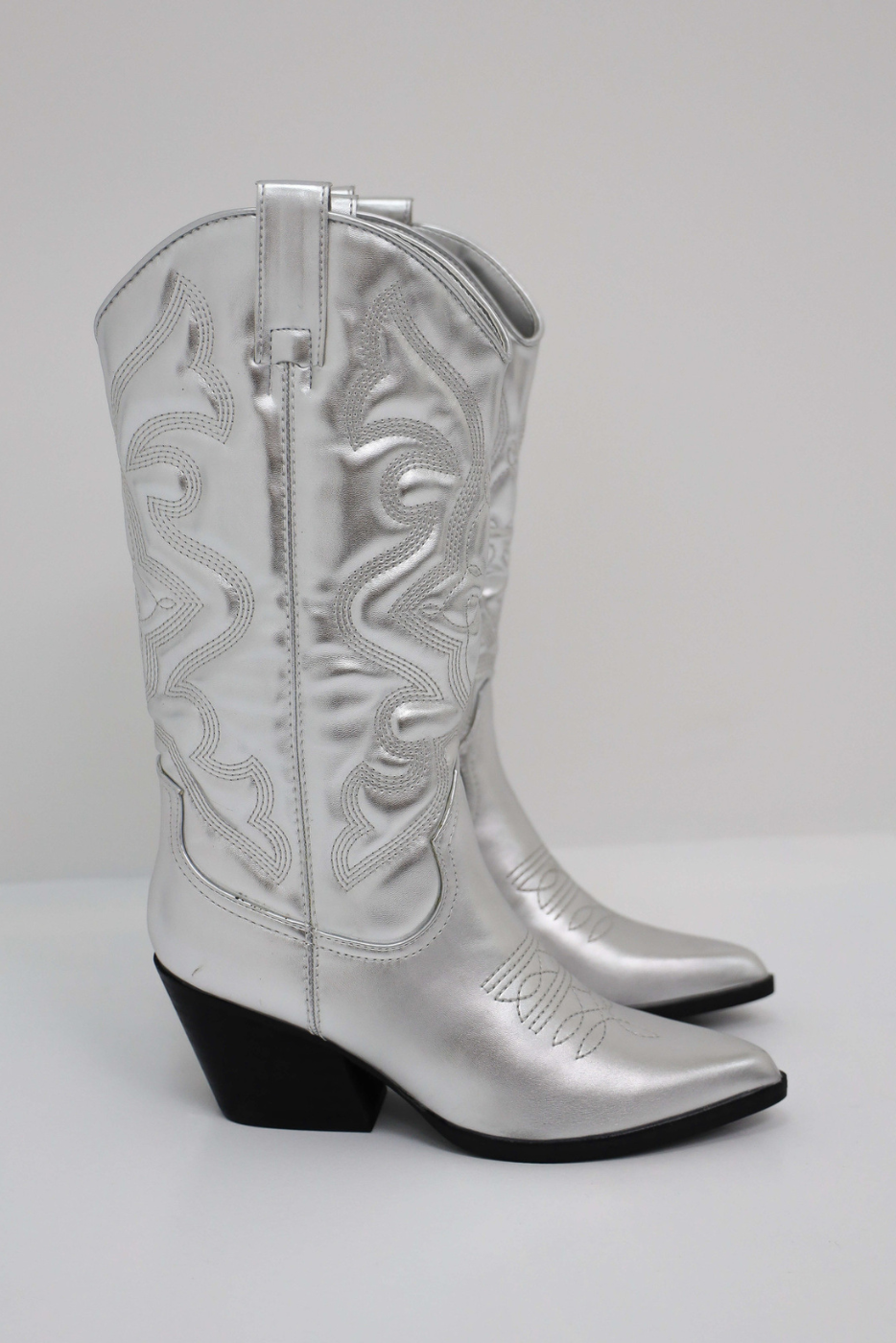 Damen Cowboy Stiefel Hoch Trendy R&B