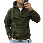 R&B | Funktionale Kapuzenjacke mit Reißverschluss und Vordertaschen Baumwolle Komfortabel und Praktisch