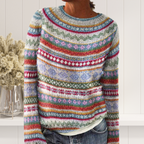 R&B | Strickpullover mit Langen Ärmeln und Druck