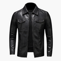 R&B | Kunstlederjacke Im Klassischen Streetstyle - Elegante Übergangsjacke für Alltag und Freizeit