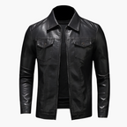 R&B | Kunstlederjacke Im Klassischen Streetstyle - Elegante Übergangsjacke für Alltag und Freizeit