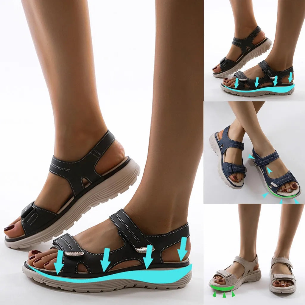 Orthopädische Sandalen - Leichte Klettsport-Sandalen für Frauen R&B