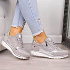 Orthopädische Schuhe - Reißverschluss - Einlagen - Ergonomische Schuhe - Damensneaker R&B