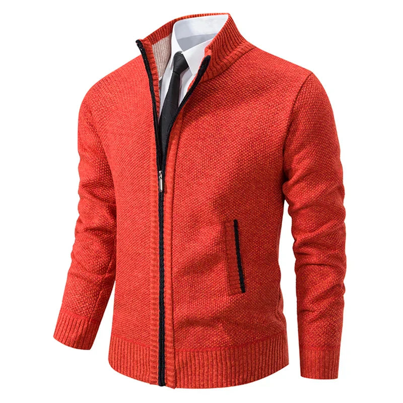 R&B - Stilvolle und Bequeme Winter Fleece Jacke mit Reißverschluss für Männer