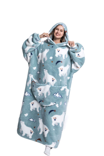 R&B | Fleece Hoodie Decke für Den Winter