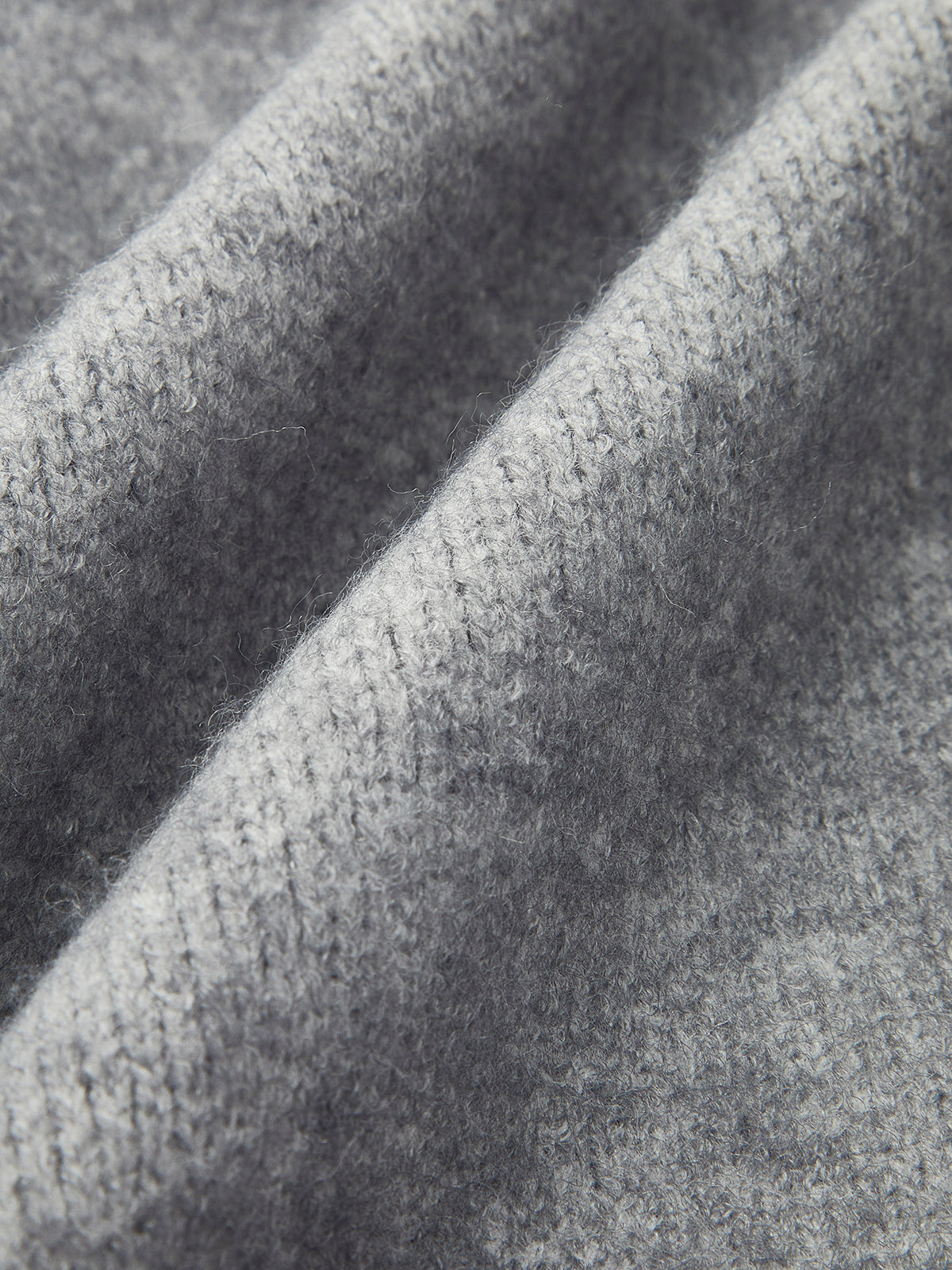 R&B | Damen Übergröße Strickjacke mit offenem Kragen und langen Ärmeln