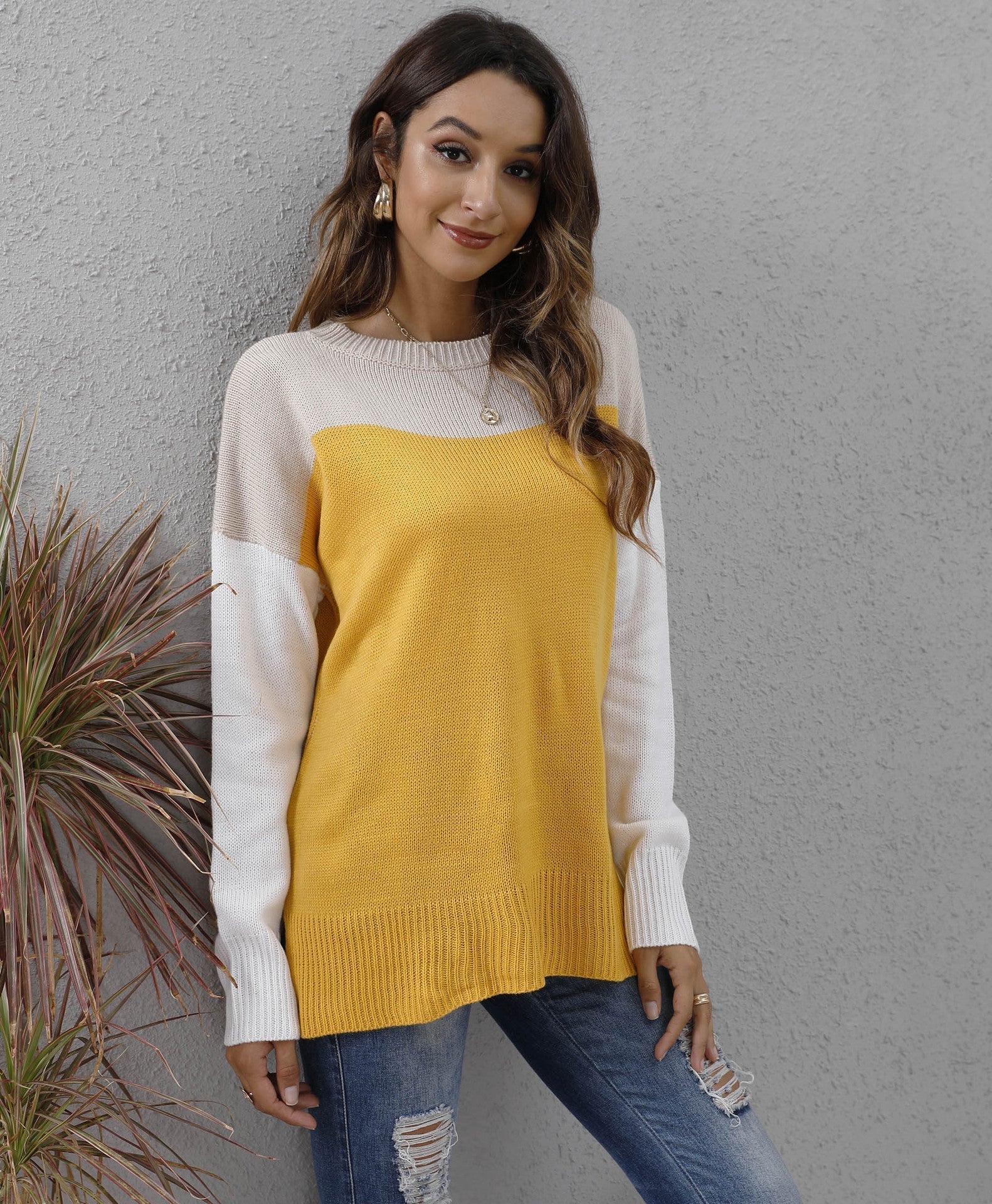 R&B | Strickpullover Rundhalsausschnitt